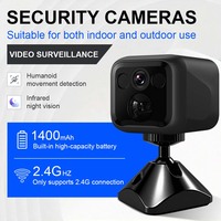 Caméra de surveillance pour bébé B01 OEM 2.4G WiFi à double objectif, détection PIR, stockage cloud, faible consommation d'énergie, mini caméra