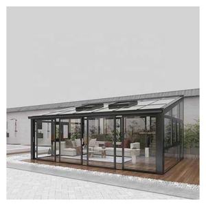 Солнечная беседка SJUMBO с выдвижной стеклянной крышей, алюминиевая, с теплоизоляционным стеклом, зимний сад - Product Image 5