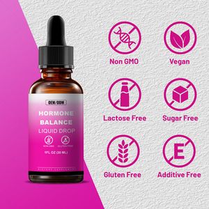 OEM Private Label 60ml Women's PMS &amp; Menopause Support Drops Herbal Hormone Balance Liquid <strong>Supplement</strong> - Product Image 3