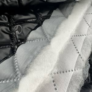 Downproof 75D Twill T400 Stretch Bonded <strong>Double</strong> <strong>Faced</strong> <strong>Quilted</strong> Polyester Down Jacket <strong>Fabric</strong> - Product Image 3