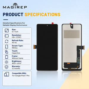 หน้าจอ LCD INCELL สำหรับ<span class=keywords><strong>โทรศัพท์</strong></span>มือถือ Google Pixel 7 Pro <span class=keywords><strong>ราคา</strong></span>โรงงาน MAGIREP พร้อมจอสัมผัส ขายส่งอะไหล่เปลี่ยนหน้าจอ - Product Image 2
