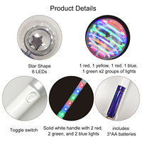 Baguette Magique Rotative à 16 LED avec Piles Incluses – Jouet Lumineux Idéal pour Enfants, Garçons et Filles – Super Idée Cadeau d'Anniversaire Amusante