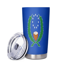 Gobelet isotherme en acier inoxydable de 20 oz avec couvercle, motif drapeau de Montserrat, idéal pour le café – Meilleure vente