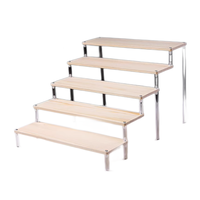 Présentoir multi-niveaux en acrylique pour magasin, organisateur de rangement de type étagère pour gâteaux et parfums