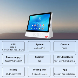TYSH 10.1-inch Android 8.1 Mtk 8-core Wifi Video Voice Call Touch Screen Speaker Tuya Smart Home Hotel <b>Control</b> Smart <b>Control</b> Pan - Product Image 3