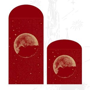 Màu Đỏ Gói Vàng Hot Foil Thiết Kế Tiền Phong Bì Tự Con Dấu Túi Màu Đỏ Siêu Phong Bì Vàng Dập Cho Lời Mời Đám Cưới - Product Image 3