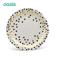 Assiettes jetables en papier kraft Oasis, personnalisées, écologiques et compostables, pour restaurants et fêtes, 6, 9, 10, 12 pouces