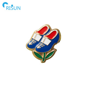 Pin de solapa esmaltado de fábrica con bandera de Holanda, logotipo personalizado de Ámsterdam, molino de viento, tulipán, zapatos, <span class=keywords><strong>queso</strong></span>, broche esmaltado, regalo - Product Image 3