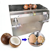 Équipement de décorticage de noix de coco automatique à haute efficacité QDMECH, facile à utiliser pour un usage commercial, machine de décorticage de noix de coco