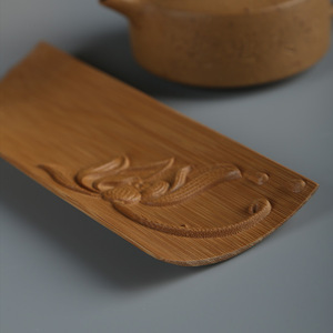 Chinese Style Bamboo <b>Tea</b> Scoop Handmade <b>Tea</b> Ceremony Accessory Kung Fu <b>Tea</b> <b>Set</b> Irregular Shape Traditional Design - Product Image 4