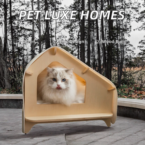 Lits chauds personnalisables pour chats et paniers de chaton mignons Tapis portables pour animaux de compagnie et grottes pour chiens avec motif d'impression en <span class=keywords><strong>bois</strong></span> Maisons pour chats - Product Image 5