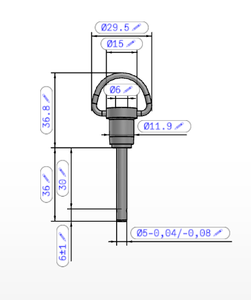 Goupille de verrouillage à bille en acier inoxydable K0746 avec anneau de maintien, goupille de positionnement à dégagement rapide, quincaillerie industrielle, fixation de sécurité - Product Image 2