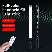 Bâton lumineux LED portable double usage pour TikTok, selfies, influenceurs, beauté, diffusion en direct, lumière douce RGB ultra-lumineuse