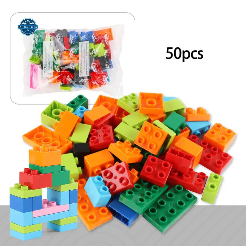 50 PCS Creative Intelligence Block Stacking Toy Set New Arrival Style Building Block Learning Educational