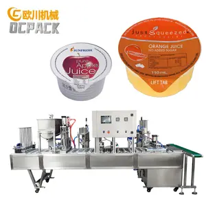 Professional Manufacturer Fruit Juice Cup Filling Packing Machine