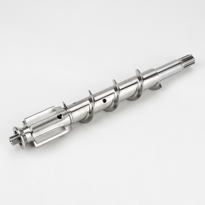 Tornillo sin fin de acero inoxidable mecanizado por CNC, pieza de transportador espiral, procesamiento de metal personalizado, modelo OEM de China para equipos industriales - Product Image 1