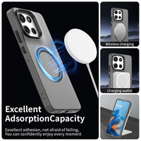 Coque de téléphone magnétique souple et fine, finition mate anti-traces de doigts, protection d'écran et de lentille surélevée pour Motorola G56/Edge 60 Pro