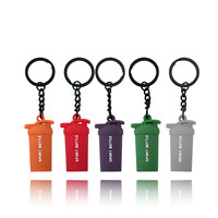 Accessoires de mode pour sacs : Porte-clés en PVC souple et métal, pendentif mini haltère, haltère, kettlebell, breloque pour sac de sport