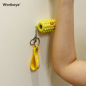 Wsnbwye regalo Anime rodillo de espuma y bolas de masaje ventilador DIY diseñador de negocios espuma primavera memoria rodillo colchón llavero - Product Image 5