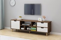 Meuble TV et Table Basse Combinés, Meuble TV Moderne et Simple pour Salon et Chambre