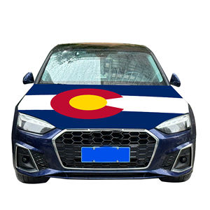 Couverture nationale de capot de voiture abordable drapeau Colorado couverture de moteur de voiture drapeau vente directe d'usine <span class=keywords><strong>tissu</strong></span> polyester - Product Image 4