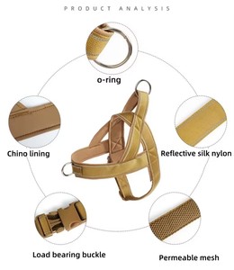 <span class=keywords><strong>Harnais</strong></span> <span class=keywords><strong>pour</strong></span> <span class=keywords><strong>chien</strong></span> <span class=keywords><strong>de</strong></span> petite et grande taille, en nylon durable, anti-rupture, à fermeture coulissante, vente chaude, professionnel et sûr - Product Image 4
