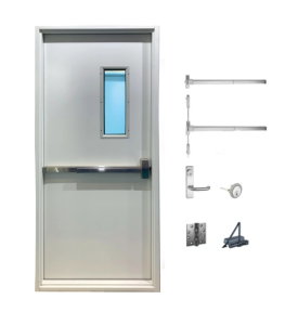 Puertas resistentes al fuego clasificadas hogar habitación moderna Metal salida a prueba de fuego acero - Product Image 5