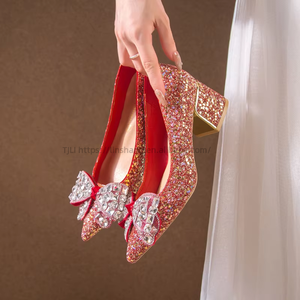 Zapatos de Tacón Cuadrado para Mujer, de Alta Calidad, Nuevos, a Precio de Fábrica, para Fiestas y Bodas - Product Image 3