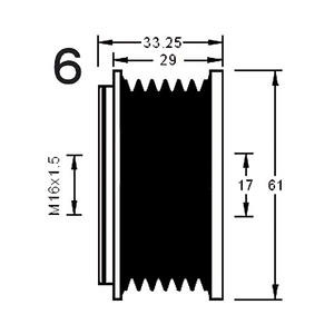 Dispositif de roue libre d'alternateur compatible avec AUDI A4 B7 2.0 Essence (KW : 96, CV : 130) de 11-2004 à 06-2008 KUHNER - Product Image 3