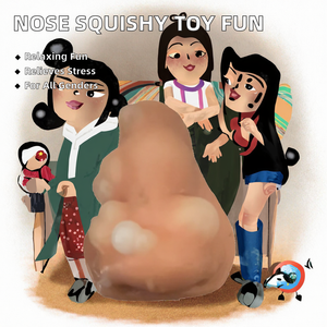 Juguete Blandito de TPR con Forma de Nariz de 8cm, Juguete Antiestrés para Niños y Adultos, Regalo Creativo para la Diversión y la Relajación - Product Image 2