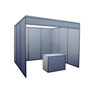 Soporte de aluminio para feria pameran, perfiles de aluminio para stand de exposición estándar, 3x3
