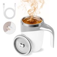 Tasse à café, thé, chocolat chaud, lait, à mélange automatique, en acier inoxydable, pour le bureau à domicile