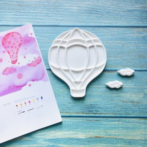 <span class=keywords><strong>Palette</strong></span> d'artiste en céramique personnalisée sur mesure, faite à la main, pour studio artistique, <span class=keywords><strong>aquarelle</strong></span>, acrylique, huile, mariage, Diwali - Product Image 5