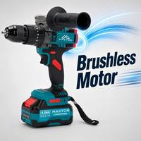 Perceuse-visseuse industrielle sans fil MAXTON DW7110, multifonction, avec batterie Li-ion 4.0Ah et moteur sans balais