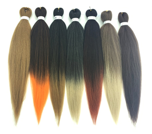 Extensión de cabello trenzado sintético preestirado, <span class=keywords><strong>trenzas</strong></span> Jumbo ombré fáciles, ganchillo EZ, cabello trenzado preestirado para africano - Product Image 1