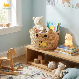 Handmade <b>Animal</b> Wicker Water Hyacinth Storage <b>Baskets</b> & <b>Baskets</b> for Bedroom Kids Storage Natural Material - Product Image 2