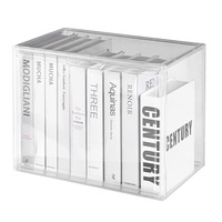 Boîte de protection en acrylique transparente pour booster box, 5 mm, fermeture magnétique, chargement par le haut facile, compatible avec les booster boxes PKMN