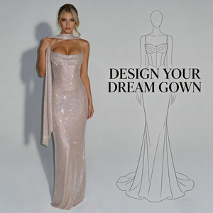 <span class=keywords><strong>Robe</strong></span> de soirée à paillettes - Col halter sans bretelles plissée ajustée style sirène pour gala et soirée formelle Robes de soirée pour femmes - Product Image 1