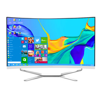 Venta directa de fábrica 24 27 32 pulgadas Sistema I3 I5 I7 de alta calidad Pantalla curva Máquina todo en uno Computadora todo en uno