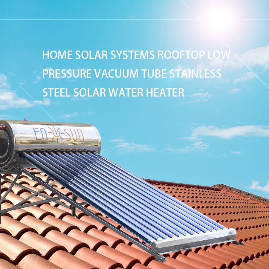 OEM ODM 진공 튜브 비압력 무압력 태양열 온수기 Calentsolar De Agua 180L