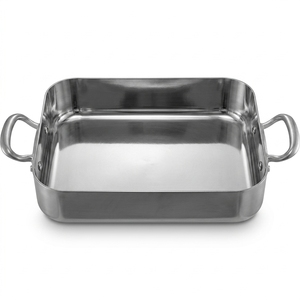 Plaque de cuisson carrée en acier inoxydable de qualité commerciale, grande capacité, pour poulet rôti, poisson, service extérieur en restaurant - Product Image 2