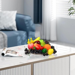 Trái cây và rau quả nhân tạo trang trí nhà mô phỏng cam đào táo lê nho chanh đào trang trí đạo cụ chụp ảnh - Product Image 4