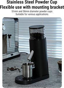 เครื่องบดกาแฟไฟฟ้าแบบกรวย รุ่น 2025 ใช้ซ้ำได้ ทำจากสแตนเลสสตีล ปรับได้ 60 ระดับ ขนาดกะทัดรัด เงียบ พร้อมหน้าจอ LED เหมาะสำหรับใช้ในบ้านและโรงแรม - Product Image 5