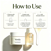 Kit de Masque Facial Auto-Chauffant Minéral Anti-Âge Éclaircissant et Raffermissant avec Sérum Activateur Thermique SPA Marque Privée