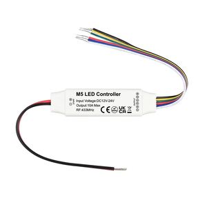 M5 <span class=keywords><strong>Mini</strong></span> RF RGB + CCT Controlador LED 433MHZ Inalámbrico DC 12V-24V Iluminación ambiental regulable para decoración de hoteles e iluminación de escenario - Product Image 3