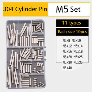 <span class=keywords><strong>Goupille</strong></span> <span class=keywords><strong>cylindrique</strong></span> d'alliage et de zinc d'OEM en acier de retour en vrac argenté droit disponible en acier au carbone d'acier inoxydable - Product Image 6
