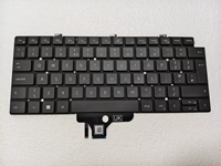 Teclado para Portátil HK-HHT para Dell Latitude 5320 5330 7320 7330, Teclado para Portátil del Reino Unido con Retroiluminación LED y Interruptores Negros