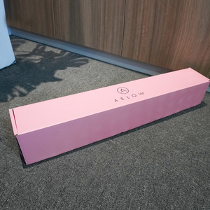 long paper packaging custom color printed durable tuck top mailing corrugated yoga mat shipping mailer box