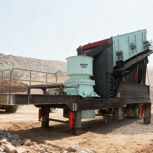 Baichy 50-300 TPH Reifenmontierte Steinbrechanlage für Bergbau und Steinbruch, Granit-Basalt-Gestein Mobile CH Kegelbrecher-Anlage - Product Image 3