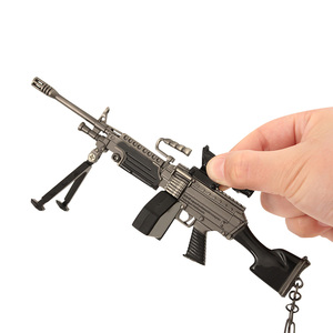 18cm thu nhỏ Súng mô hình đồ chơi súng mô hình M249 có thể tháo rời phạm vi Tạp Chí Kim loại đồ trang trí - Product Image 1